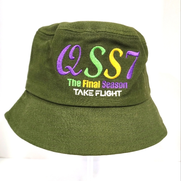 NWOT Unisex "Queen Sugar" TV Show Forest Green Bucket Hat Colorful Embroidery - Picture 1 of 8